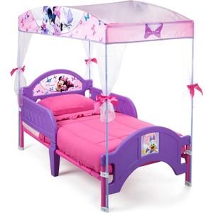 Delta Children's Products Minnie Mouse Canopy Toddler Bed,Purple