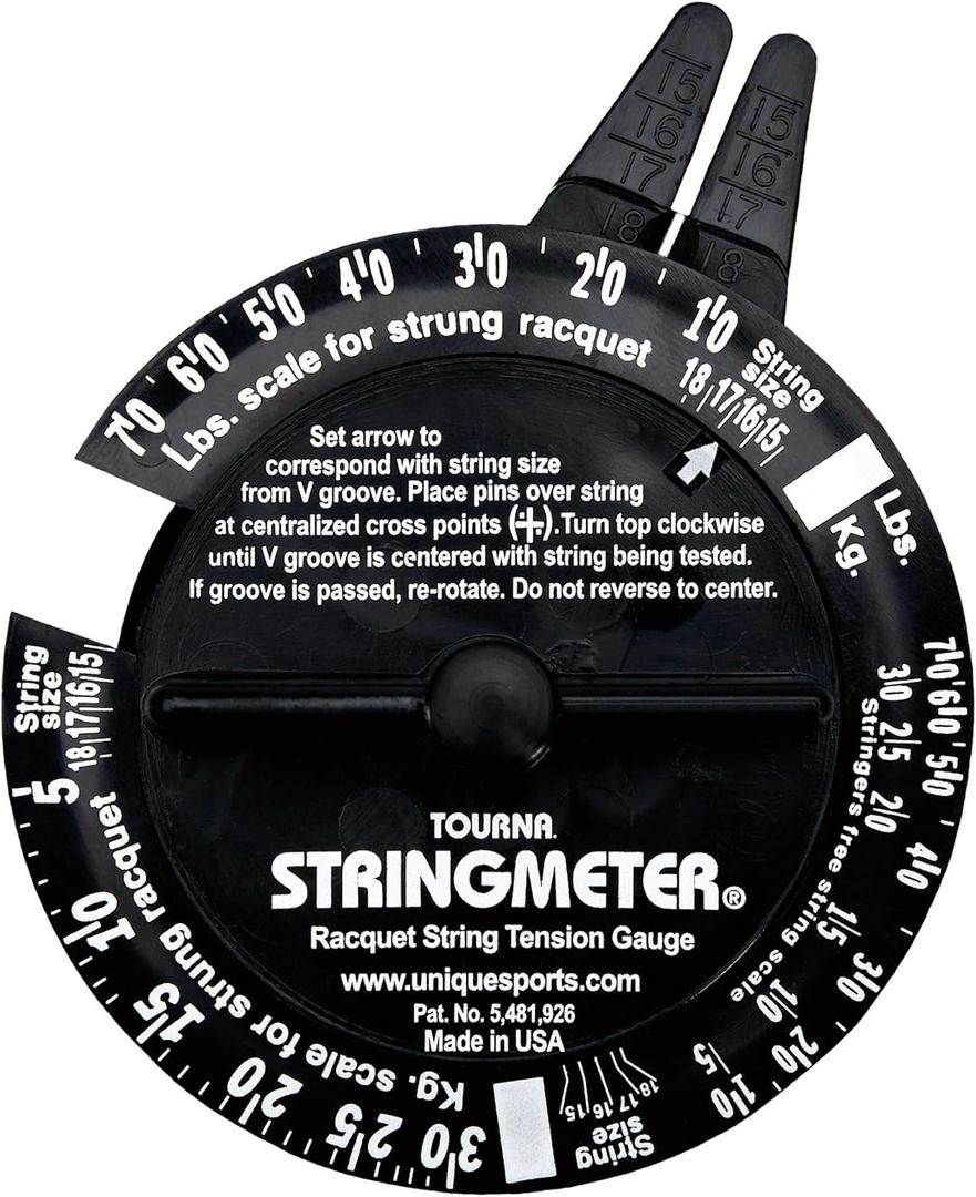 Tourna String Meter String Tension Tester Black ,One Size
