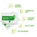 2 x LAC Toilet Seat Covers Disposable Flushable (60 Pack), Portable Paper Toilet Seat Cover for Adult and Kids Potty Training, Travel Accessories for Public Restrooms Airplane Camping