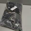 MIRMARU Men's 5 Pairs Multi Performance Outdoor Sports Hiking Trekking Crew Socks (Large-X-Large, 2 X Black, 2 X Charcoal, 1 X Olive)