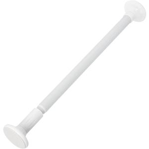 uxcell 24-31 Inch White Telescopic Curtain Rods, Adjustable Stainless Steel Shower Curtain Rod No Drilling Expandable Hanging Rods for Bathroom Bedroom Doorway Windows