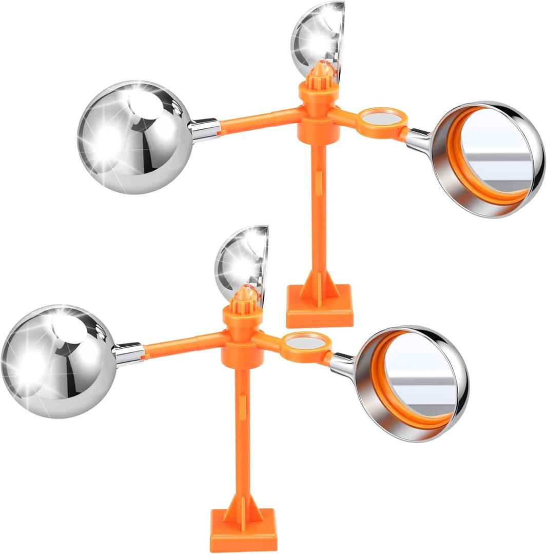 2 Pack Bird Reflective Spinning Deterrent Devices Outside, Wind Powered Bird Repeller Scarer Repels Birds Pigeons Sparrows Woodpeckers Seagull Away from Garden Roofs