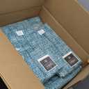 100% Cotton Placemats for Dining Room Tables Rectangle Two Tone Woven Fabric 10" x 19" Soft Durable Table Mat Set, Set of 6, Turquoise (Pack of 12)