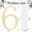 SiliFine 10 Pcs Wedding Table Numbers 1-10 Signs Acrylic Mirror Table Numbers with Protective Film for Wedding Reception Party Birthday Anniversary Event Decorations(Gold)
