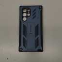 FNTCASE for Samsung Galaxy S22 Ultra Case: Built-in Screen Protector & Kickstand Full-Body Dual Layer Rugged Military Grade Shockproof Protection Heavy Duty Protective Phone Cover 5G-Blue