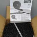 1 Pcs 10 Ft Long Rubber Mulch for Landscaping Garden Mulch Black Roll Rubber Mulch Mat Recycled Natural-Looking Edging Border Cuttable Reduced Weed Growth Bed Liner for Garden 2025