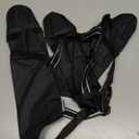 Waterproof Dog Boots for Small/Medium Dogs -Dog Paw Protectors Dog Suspender Boots Anti-Slip Pet Shoes for Outdoor Walking, Reflective Stay-On,Dirt-Proof Comfortable Booties (Black, Large)