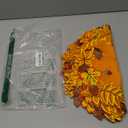 Yingzhao 6 Pcs Fall Placemat Thanksgiving Autumn Harvest Placemats Embroidered Maple Leaves Double Layer Table Mats Cutwork for Home Kitchen Dining Table Holiday Party Decoration