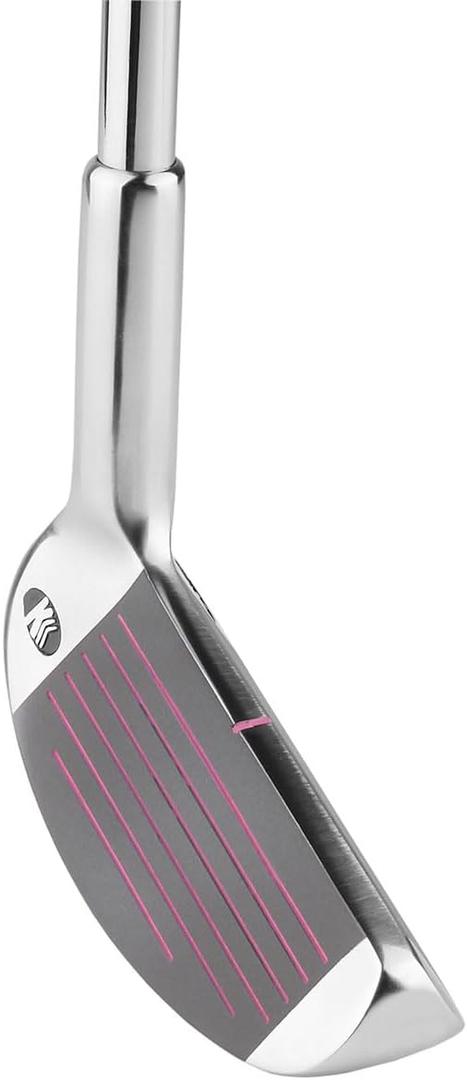 Intech Approach Two-Way Chipper Golf Club for Men/Women, 34.5", Right and Left Handed, 34.5 Inch, 34 Degree Loft, Chrome/Pink