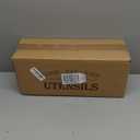 Suli Extra Large Kitchen Utensils Holder with 4 Compartments, Wooden Utensil Organizer for Kitchen Countertop, Farmhouse Kitchen Decor, Rustic Cooking Utensil - Black