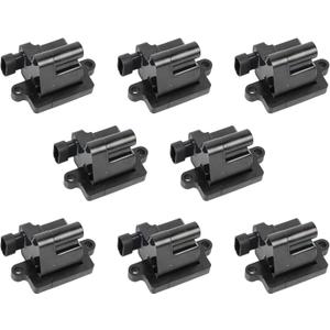 Ignition Coil Pack Set of 8 - Replaces 12558693, GN10298, C1208, D581 - Compatible with Cadillac, Chevy & GMC - Escalade, Silverado, Avalanche, Express 3500, Suburban, Tahoe, Sierra, Savana, Yukon