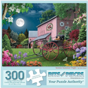 Bits and Pieces - 300 Piece Jigsaw Puzzles for Adults - Each Puzzle Measures 18" x 24" - 300 pc Blooming Back Yard, Nature Haven, Serene Summer Night Jigsaws by Artist Alan Giana