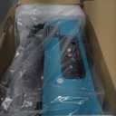 Record Player for Vinyl with 2 Build-in Speakers LP Vinyl Players Belt-Driven Vintage Turntables 3 Speed 3 Size, Wireless Bluetooth Playback, AUX-in, RCA Out, Headphone, Auto Stop Sea Blue (Cyan)