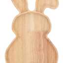 Rabbit Shaped Charcuterie Board Wood Bunny Cutting Board Cheese Board Serving Board Platter Dessert Serving Tray Holiday Salad Dish Fruit Plate, 28.50X18.00X1.50CM, 6UF96573X530JTLIV7311V, 2 Pieces