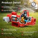 602208 Cast Iron Shallow Well Jet Pump, 1 HP 23 GPM 115/230V Dual Voltage, RJS-100-PREM Shallow Well Jet Pump for Home, Irrigation & Agriculture