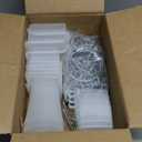 Zubebe 106 Pcs Pegboard Hooks Assortment with Bins, Pegboard Accessories Organizer Kit Include Bins with Hooks and Loops Paper Towel Holder for Hanging Tool(Silver, Clear)