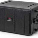 Crossrock 5U Rack Case 13.7" | Complete Wireless System Case, Adjustable Rails 9"–13", Extra-Deep Lids, Watertight PE (CRA9805U-350S), 5U – 13.7" Depth