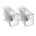 cezelux 2 Pack Hexagon Garage Light Connectors 180° I-Connector 2 Pin 2 Way Hexagon LED Lights Tubes DIY Hex Light Accessories Replacement/ Spare for Honeycomb Lighting Systems
