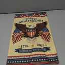 5 x 4th of July Decorations - 250th Anniversary USA Garden Flag | Patriotic USA Banner for Fourth of July Decor | 1776-2026 Accessories for Garden Yard Porch Patio Lawn Outdoor Outside Party