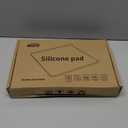 EWX Mini Fridge Silicone Mat 19.7"x19.7"x0.5" - Non-Slip, Spill-Proof, Drip Prevention | Ideal for Refrigerators, Washing Machines, Dryers,Coolers, and Dishwashers (Black)