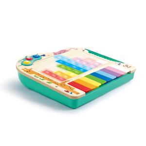 Hape Dynamic Pixel Piano - 3-in-1 Interactive Wooden Piano Toy for Toddlers Age 1-6, Musical Sensory Toy with LED Pixel Art Screen, Guided Melodies & Animal Sounds, Early Learning Educational Gift