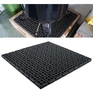 Rubber Anti-Vibration Isolator Pads,18" x 18",3/4" Rubber Mats,Anti-Walk,Anti-Slip,Anti-Noise Waffle Vibration Isolation Pad for Dryers,Fitness Equipmen,Audio Air Conditioner Unit., Large