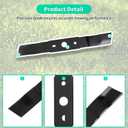 25322 Lawn Mower Blade for 16 Inch Mower Deck Compatible with Green-Works 25242 33303488, 1 Pack