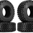 INJORA 1.0" MAVERIX M/T Tires 52 * 19mm for 1/18 1/24 RC Crawlers Upgrade(T1026)