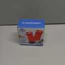 The Original Salt and Pepper Shakers set -Red- Spice Dispenser with Adjustable Pour Holes - Stainless Steel & Glass Set of 2 Bottles