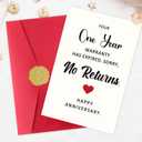 6 x IDU Funny 1st Anniversary Card,1 Year Anniversary Card Gifts for Boyfriend Girlfriend Him Her,1st Wedding Anniversary Cards Gifts for Husband Wife Couples Women Men