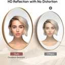 USHOWER 24 Inch Gold Round Bathroom Mirrors for Over Sink
