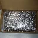 KING PIECES LACUISINE Grommet Tool Kit Handheld Hole Punch Pliers Portable Grommet Hand Press Machine Manual Puncher w/ 500pcs Silver Grommets of 3/8 Inch (10mm)