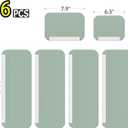 Refrigerator Handle Covers, 6PCS, Leather Kitchen Appliance Handle Covers, Keep Your Fridge Microwave Oven Stove or Dishwasher Clean, Stains Dirty Oils, Timesaver, Kitchen Decor (Jade Green)