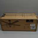 Ceiling Fan with Light Remote: 52 Inch Modern Bedroom Fans with Dimmable Tri-Color Temperature LED - Quiet Reversible DC Motor - Indoor Outdoor (Black+Walnut-5)