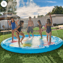 Poolsider 

UNDER THE SEA 10 FT DIAMETER INFLATABLE SPLASH PAD WADING POOL WITH SPRINKLER