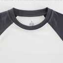 Mens T-Shirts Baseball Vintage Fashionable Lightweight Casual Cotton Crew Neck Slim Fit with Raglan Long Sleeves (Gray, XXL)