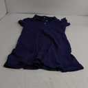 Flygo Womens Polo Dress Collared Short Sleeve Ruffle Golf Tennis T Shirt Sports Workout Mini Summer Dresses Tunic Pique S, Dark Blue