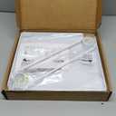 4-Pack Closet Rod Bracket, 10.8x10.8Inch Closet Shelf Brackets Heavy Duty Wall Mounted, Matte White Steel Closet Rod Support Brackets Holder, 300 Lbs Load Capacity with Anchors Screws