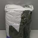 MIULEE Olive Green Pinch Pleated 100% Blackout Linen Curtains for Bedroom, Room Darkening Memory Trained Dark Green Window Curtains 84 inches Long for Living Room, Black Out Pleat Drapes, 2 Panels (Loden)