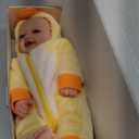 BABESIDE Lightweight Baby Doll Set  15" Realistic Soft Doll for Girls, Easy to Carry & Hug  Pretend Play & Gift for Toddlers (Yellow)