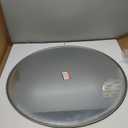 TokeShimi 36 in Round Brushed Nickel Mirror Tempered, Round Mirror Framed Shatterproof, 36x36 Circle Wall Mirror Farmhouse Metal Mirrored for Restroom, Entryway, Bedroom, Vanity, Living Room