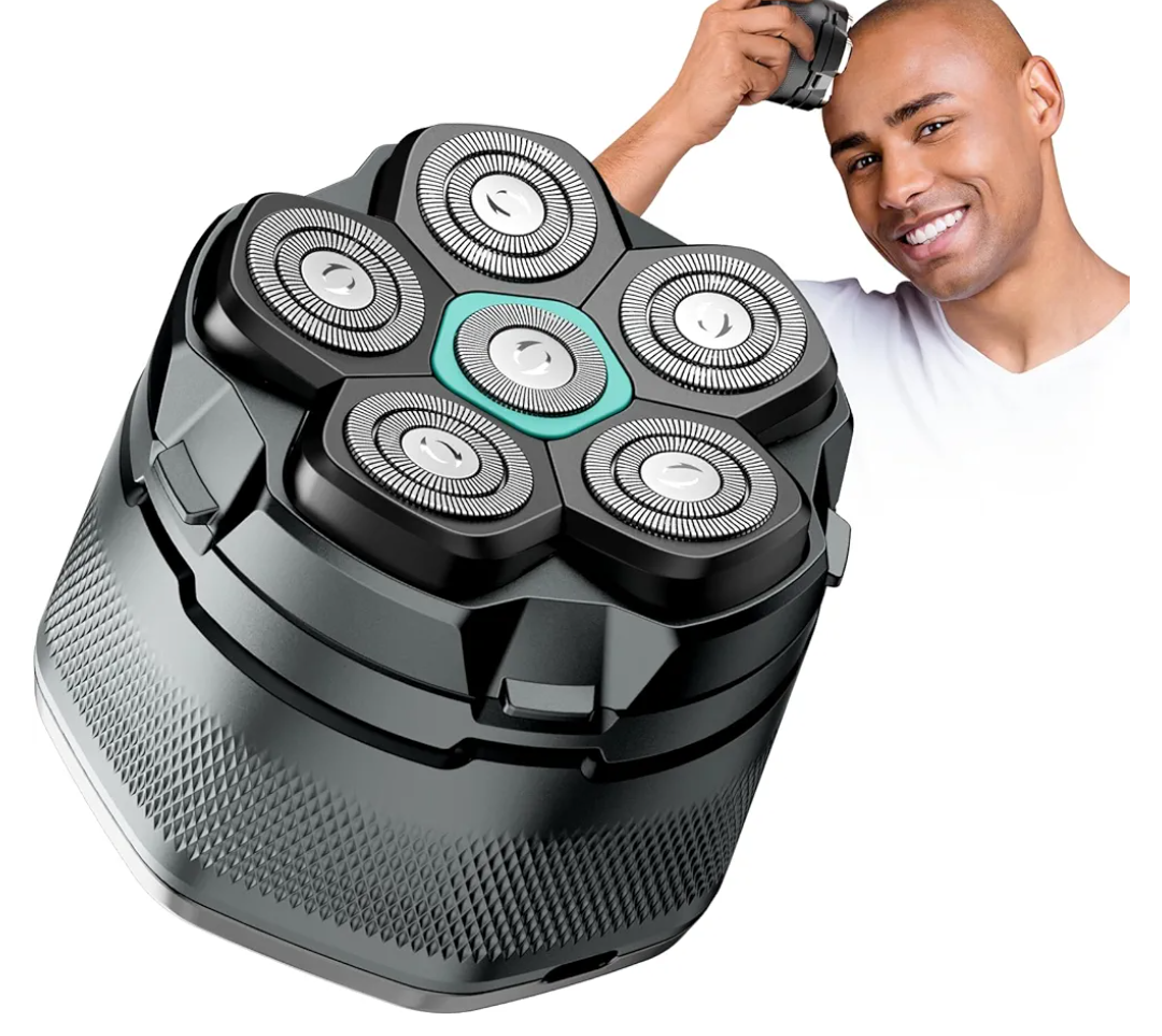 Head Shavers for Bald Men - kensen 6D Cordless Bald Head Shavers for Men, Body Shaver for Mens for Bald Heads and Face IPX6 Waterproof Wet/Dry Use LED Display Balding Clippers Heads Razor Mens Gift