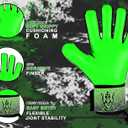 Keeperking Soccer Goalie Goalkeeper Gloves for Kids Boys Youth & Adult,Latex Strong Grip Palms with Removable Finger Spines Protection Children Football Gloves for Training/Match(Sizes 5-10,6 Styles)