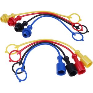 JZGRDN 8PK Hydraulic Quick Coupler Dust Cap & Plug Set Compatible with 1/4" John Deere 54D 60D 1023E 1025R 1026R 2025R 2026R 2032R 2036R 2038R 2305 2320 2720 2520 120R D120 D160 H120 H160 H165 X950R