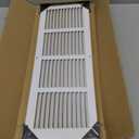 Fits 20x6 Duct Opening | Steel Return Air Grille by Handua | Vent Cover Grill for Sidewall and Ceiling | White | HVAC Cold Air Intake Grille | Outer Dimensions: 21.75"W X 7.75"