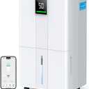 Max 100 Pint 6000 Sq.Ft Energy Star Wi-Fi Dehumidifier for Basement