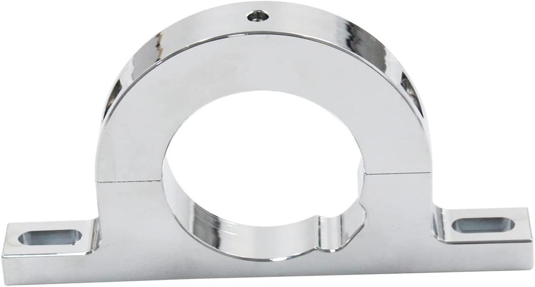 Aluminum Universal Steering Billet 2" Steering Column Keyed No Drop Mount for Most Common Fit for GM GMC Chevy Dodge Ford 2" Hole Brushed Underdash Mount River Clamp