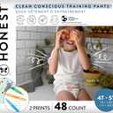 The Honest Company Clean Conscious Training Pants for Sensitive Skin, Hypoallergenic, Fragrance-Free, Let's Color See Me Rollin', Size 4T/5T (38 lbs), 48 Count