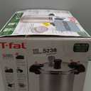 T-fal 22-Quart Aluminum Pressure Canner, 3 PSI Settings, Home Canning, Includes Racks & Canning Guide, Large Capacity, Pressure & Water Bath Canning for Vegetables, Meats, Seafood & Fruits, Silver