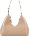 Crescent Bag Small Shoulder Bag Half Moon Mini Purse Everyday Trendy Purses for Women 2025 (Apricot)